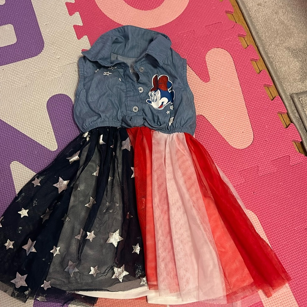 Minnie Mouse Laborday/fourth of July dress